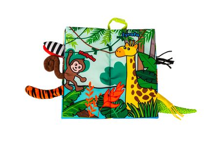 Jolly Baby Ogonki Książeczka Zwierzaki Dżungli