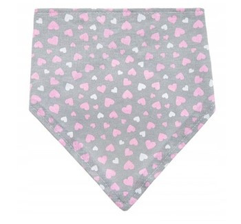 Akuku Apaszka bawełniana na zatrzask, śliniak