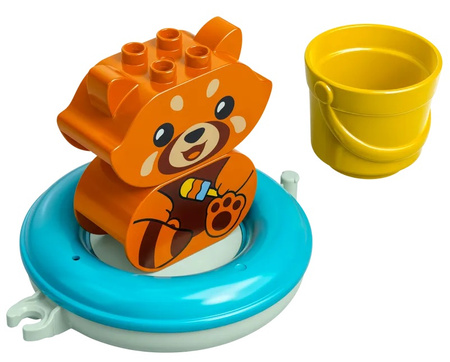 Zabawa w kąpieli, pływająca czerwona panda Lego Duplo 10964