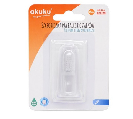 Silikonowa szczoteczka na palec Akuku