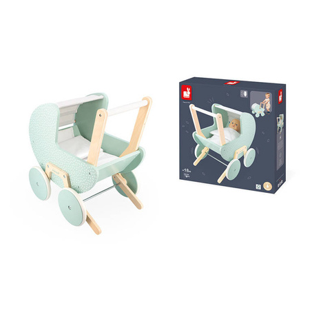 Janod Drewniany wózek dla lalek Zen 18 m+