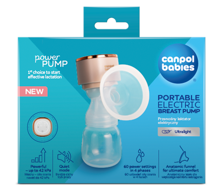 Canpol babies Przenośny laktator elektryczny PowerPump
