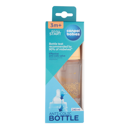Canpol Babies Butelka antykolkowa EasyStart 240ml MOUNTAINS