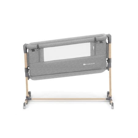 Kinderkraft Łóżeczko dostawne NESTE GROW Light Grey Full Wood