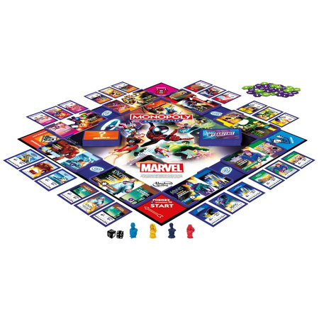 Hasbro Monopoly MARVEL Edycja Flip Wersja PL F9931