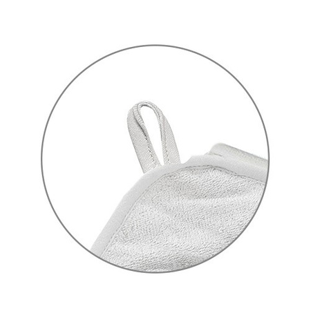 Babyono Okrycie kąpielowe bambusowe z kapturkiem 100x100 cm