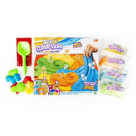 Scentos Pachnący Piasek Puszysty - zestaw z akcesoriami