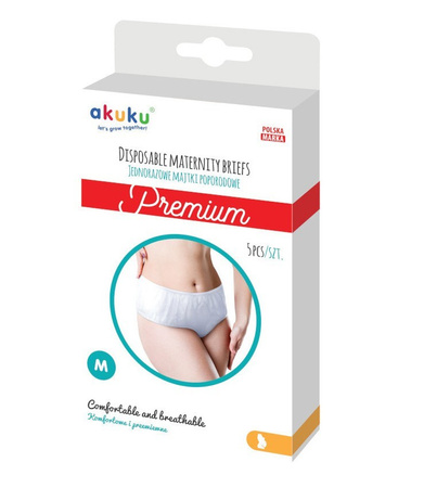Akuku Jednorazowe majtki poporodowe PREMIUM 5 szt. rozmiar M