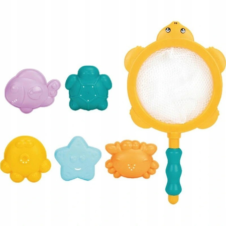 Sitko z zabawkami kąpielowymi Akuku