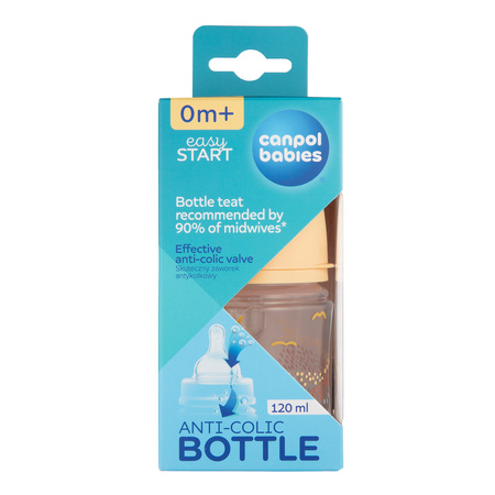 Canpol Babies Butelka antykolkowa EasyStart 120ml MOUNTAINS