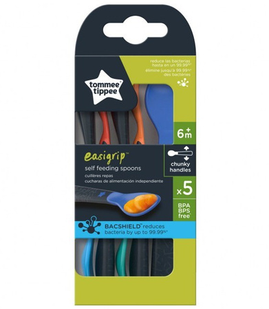 Tommee Tippee Łyżeczki do samodzielnego jedzenia 6m+ 5 szt.