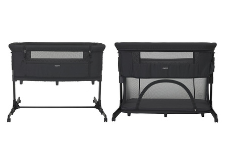 Espiro Cloud Łóżeczko dostawne i kojec w jednym 17 graphite street