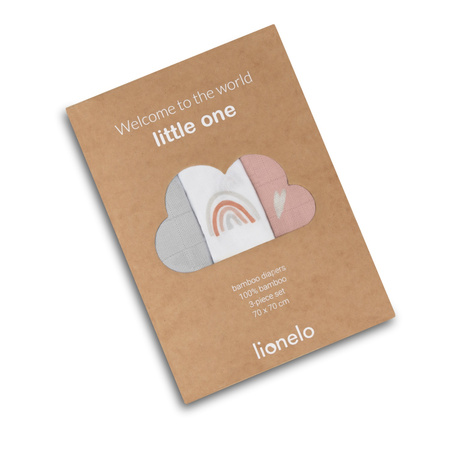 Lionelo Bamboo Set Rainbow - pieluszki dla dziecka