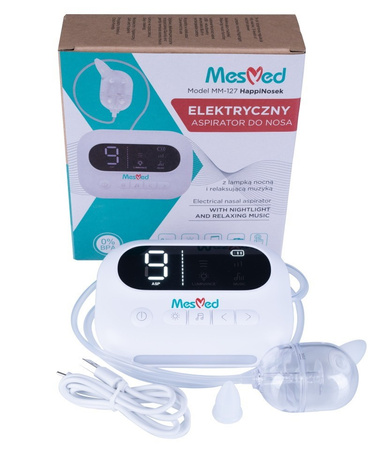 MesMed Elektryczny aspirator do nosa MM-127 HappiNosek