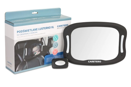 Caretero Podświetlane lusterko XL do obserwacji dziecka