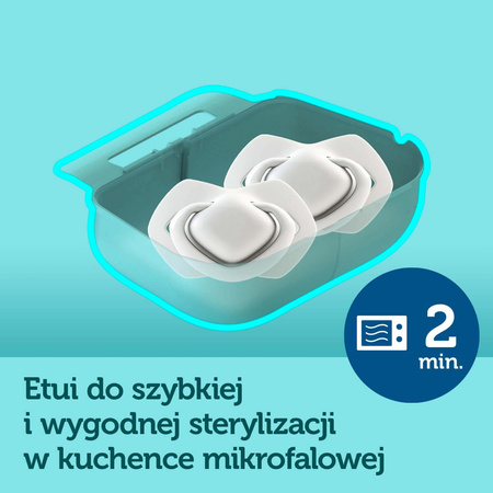 Canpol Babies Smoczek silikonowy Light touch 0-6m symetryczny Pure Color 2 szt. Beżowy