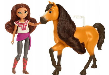 MUSTANG DUCH WOLNOŚCI LALKA LUCKY I KOŃ SPIRIT