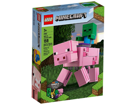 Minecraft BigFig - Świnka i mały zombie Lego Minecraft 21157