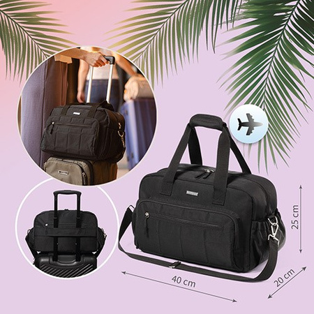 Babyono Torba podróżna dla mamy Czarna