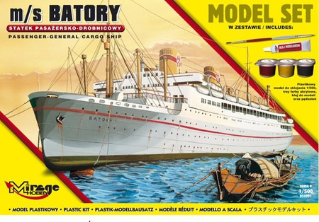 Mirage 850091 1:500 MODEL SET m/s BATORY Polski Statek Pasażersko-Drobnicowy 