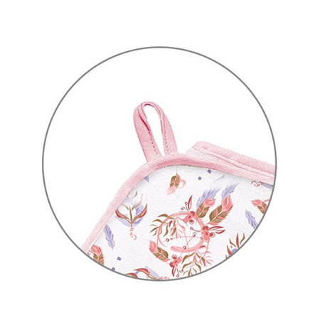 Babyono Okrycie kąpielowe frotte z kapturkiem 100x100 cm