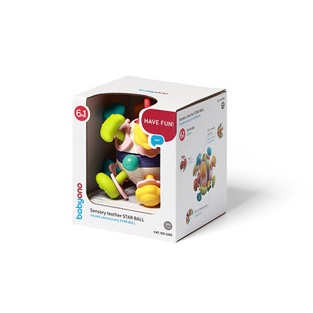 Babyono Gryzak sensoryczny STAR BALL