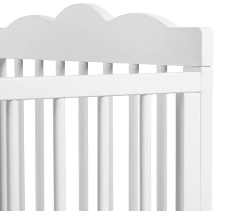 Klupś Łóżeczko OLIVER, białe 120x60
