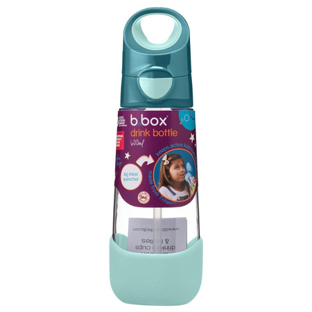B.Box Bidon tritanowy ze słomką 600 ml, Emerald Forest