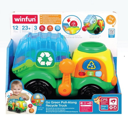 Winfun Śmieciarka eko do ciągnięcia