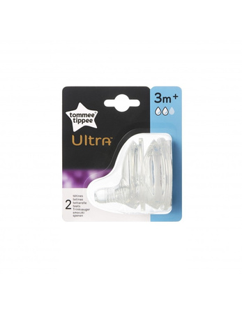 Tommee Tippee Smoczek Ultra 3m+ o średnim przepływie