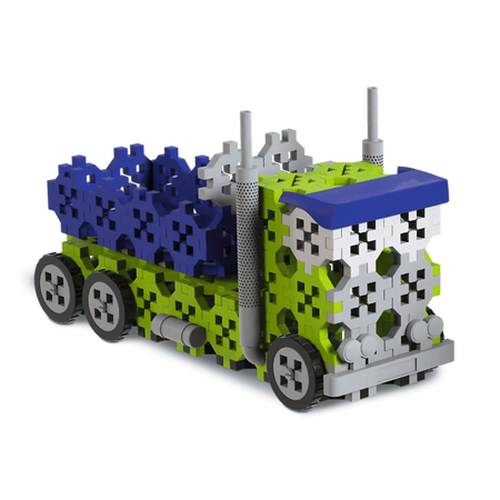 Zestaw klocków Connect 3w1: Ciężarówka / Plac budowy