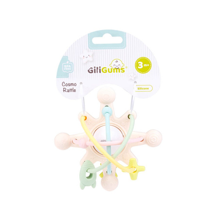GiliGums Grzechotka Kosmos pastelowa