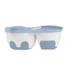 Babyono Miseczka dla dzieci i niemowląt dwukomorowa z łyżeczką