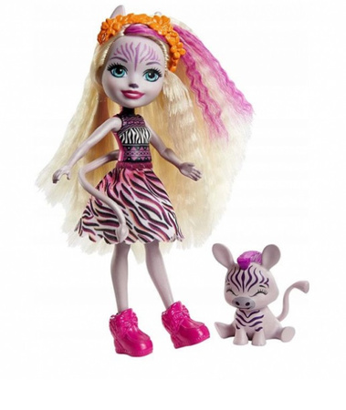 Enchantimals Lalka Zadie Zebra i Ref