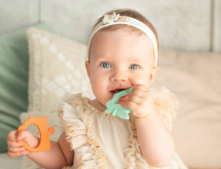 Giligums Gryzak silikonowy Owoce 2-pak 3m+