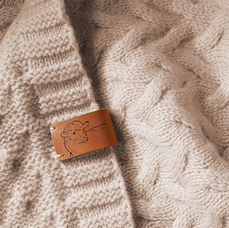 Babyono Kocyk z wełny merino jasny beż