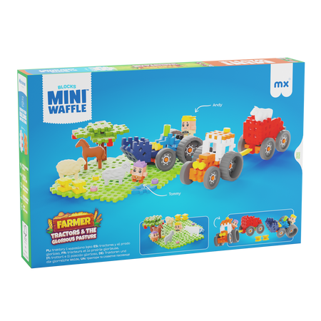 Marioinex Mini Waffle Farmer - Traktory i Wypasiona Łąka