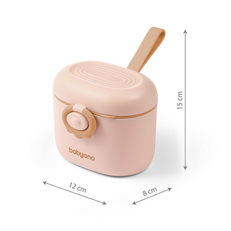 Babyono Przenośny pojemnik na mleko w proszku Beżowy