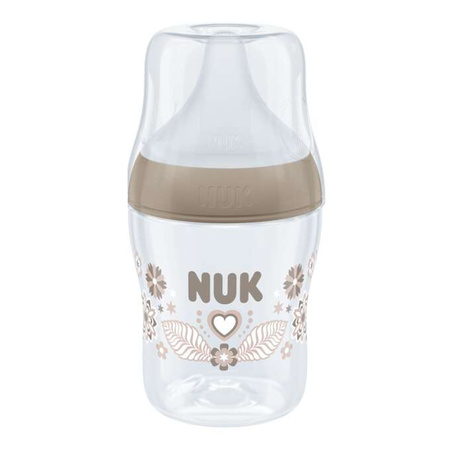 NUK Perfect Match Antykolkowa butelka 150 ml z silikonowym smoczkiem S Serce