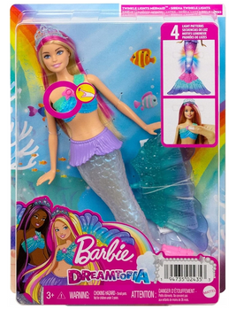 Mattel Barbie Malibu Syrenka Migoczące światełka HDJ36