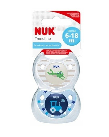 Smoczek silikonowy 6-18m Trendline Nuk