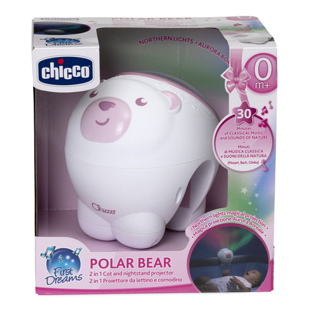 Chicco First Dreams Projektor Miś Polarny Pink