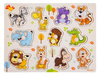 Akuku Drewniane Puzzle z pinezkami ,Zwierzęta