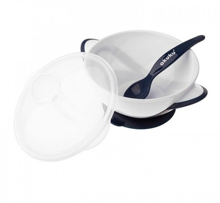 Akuku Miseczka z łyżeczką - przyssawka