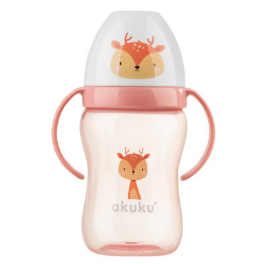 Akuku Bidon niekapek z miękkim ustnikiem, Jelonek