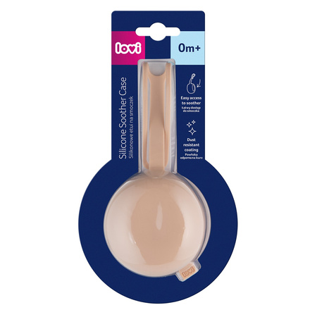 LOVI Silikonowe etui na smoczek Nude