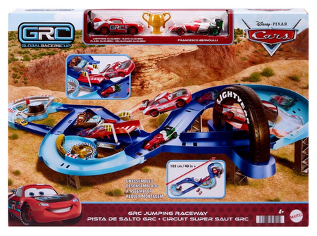 Mattel Cars Auta Tor wyścigowy + Zygzak McQueen i Francesco Paltegumi HXJ32