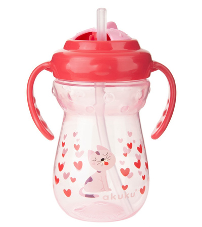 Akuku Bidon z chowaną słomką 360 ml