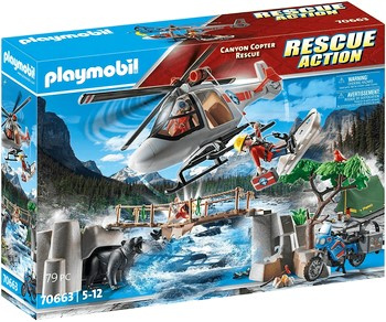 Playmobil 70663 Misja śmigłowca w kanionie