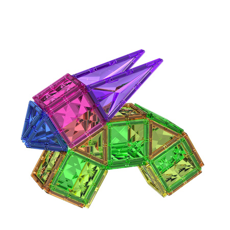 Happy Kiddo Klocki magnetyczne 112 elementów SP85302